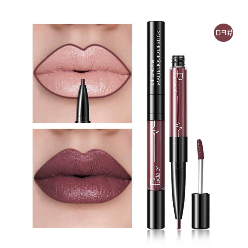 Pudaier Matte Lip Gloss Lip Liner 2 in1 Maqui gem Professional Complete Agate Red Lip Tint Plumper Tattoo Makeup liquid Lipstick Pudaier Matte Lip Gloss Lip Liner 2 in1 Maqui gem Professional Complete Agate Red Lip Tint Plumper Tattoo Makeup liquid Lipstick